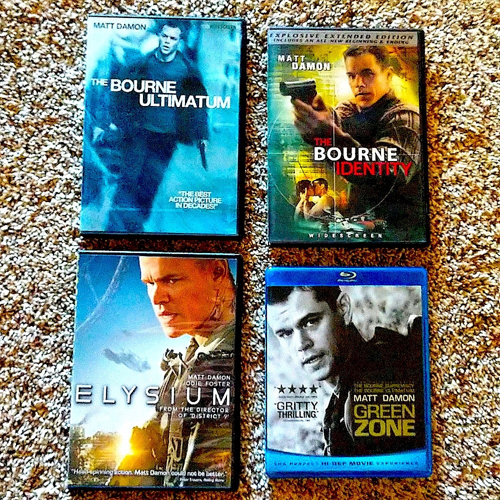 Matt Damon DVD movie bundle of 4